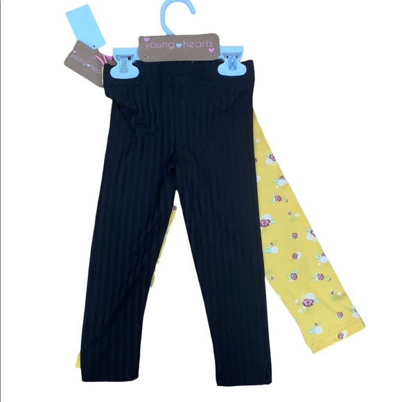 2 set of leggings with hair tie - Picture 2 of 5